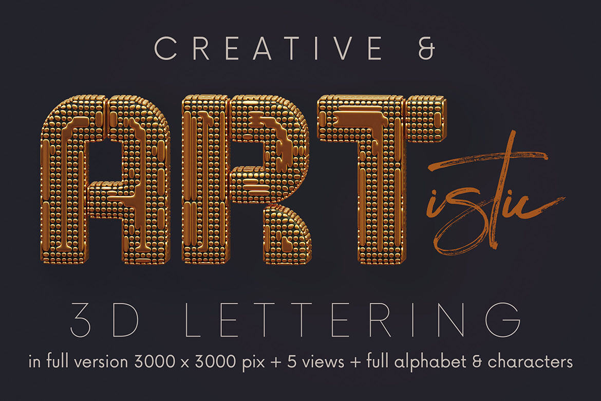 Golden Future - Free 3D Lettering - view 4