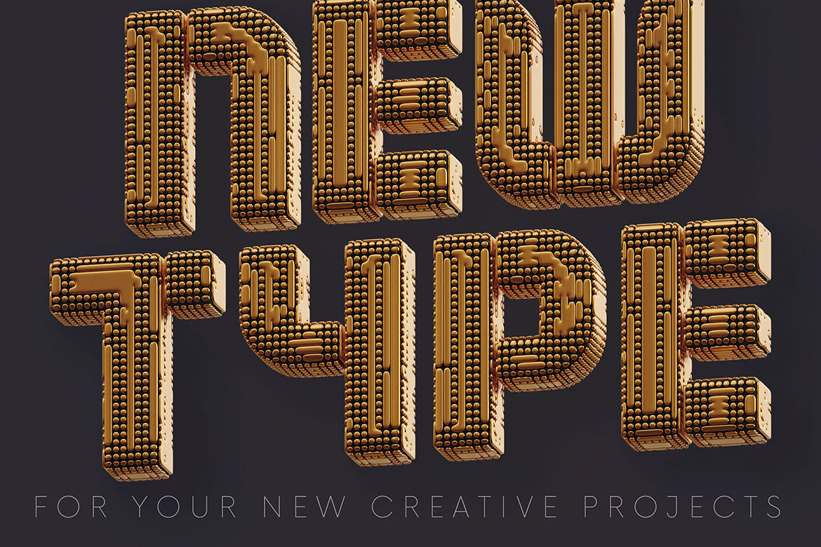 Golden Future - Free 3D Lettering - view 5