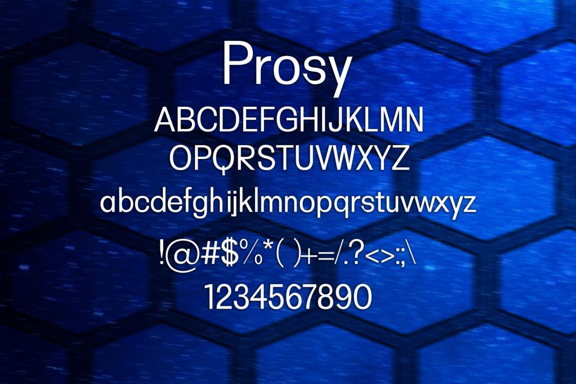 Prosy Font alternate