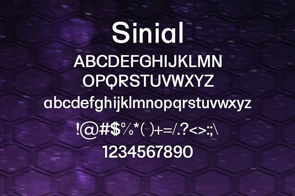 Sinial Font - view 2