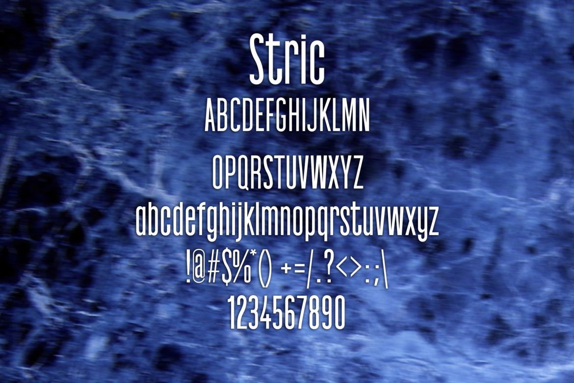 Stric Font - view 2