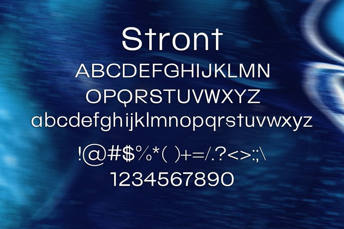 Stront Font - view 2
