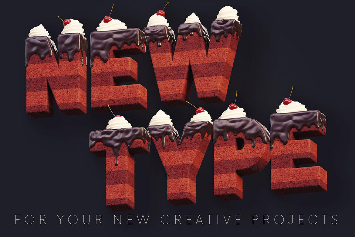 Cherry Cake - Free 3D Lettering - view 4