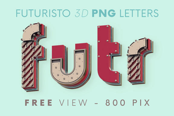 Futuristo - Free 3D Lettering