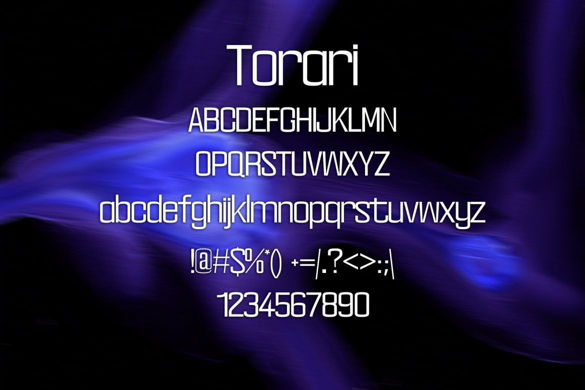 Torari Font alternate