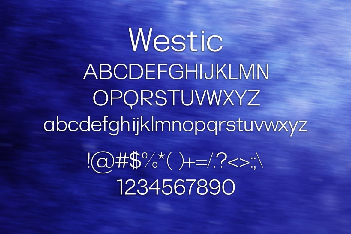 Westic Font - view 2