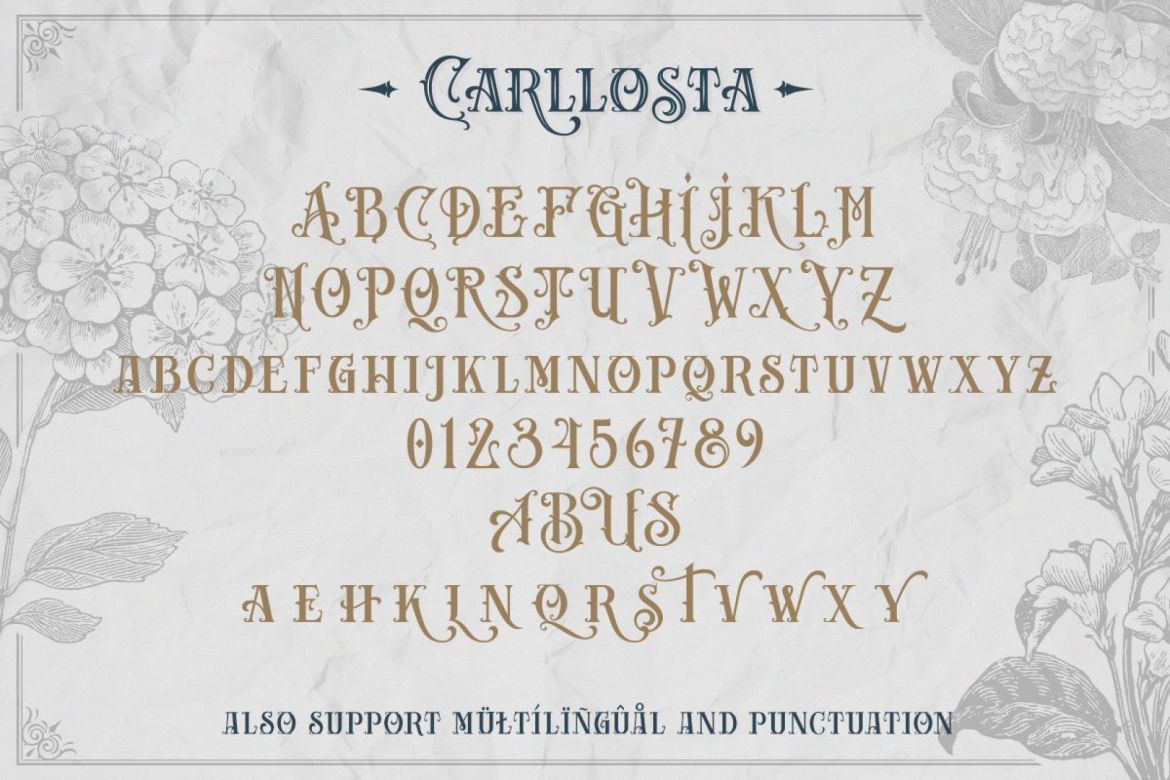 Carllosta - Layered Font - view 4