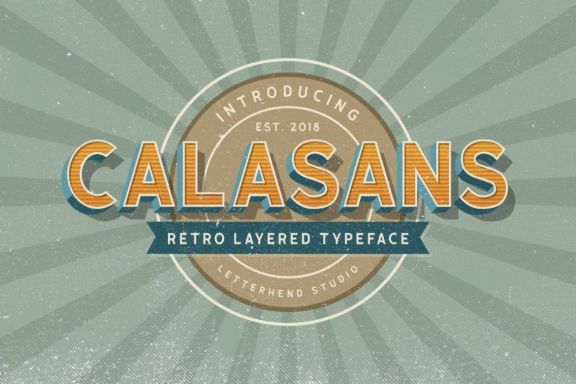 Calasans - 7 Layered Fonts