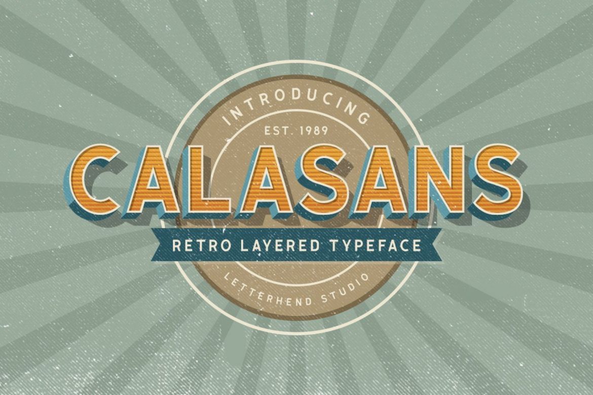 Calasans - 7 Layered Fonts - view 9
