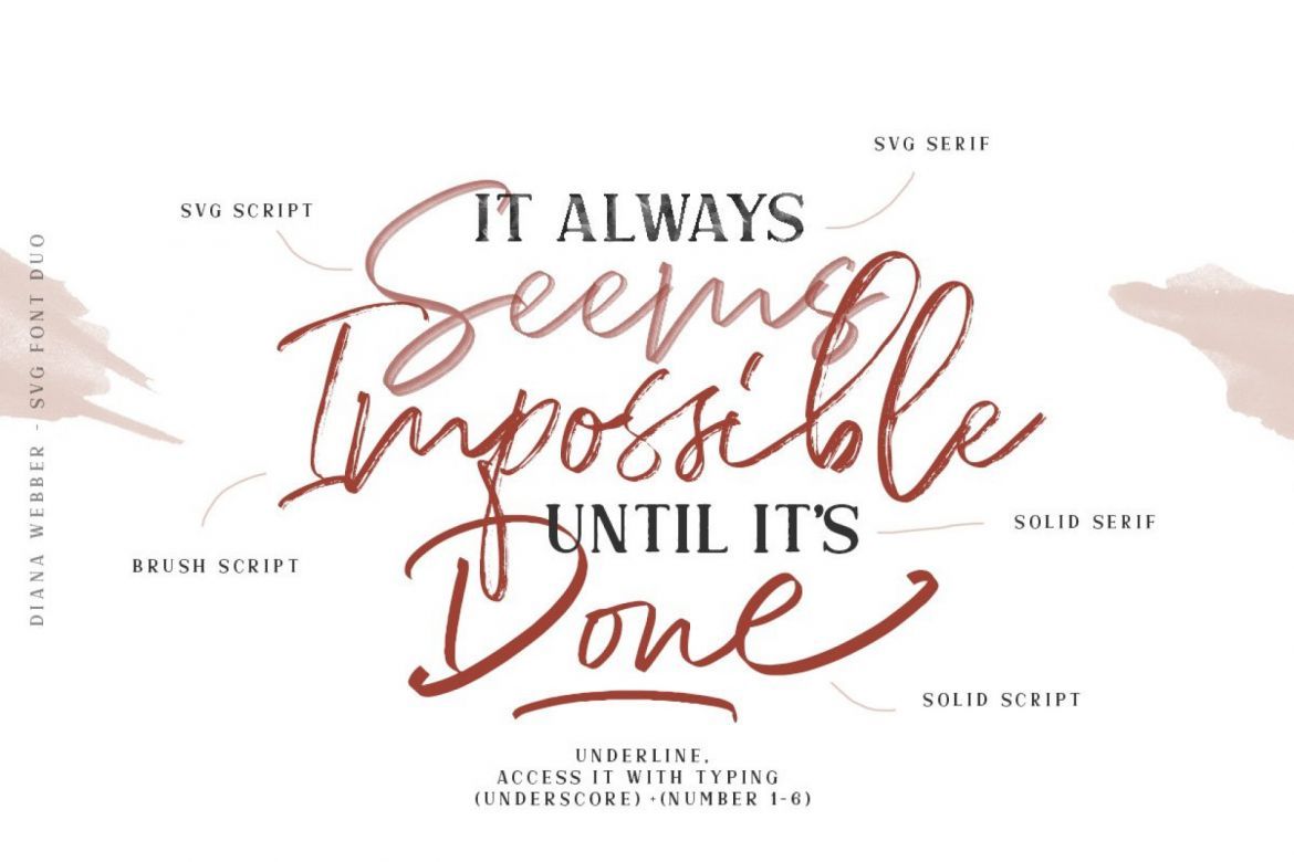 Diana Webber - SVG Font Duo - view 11