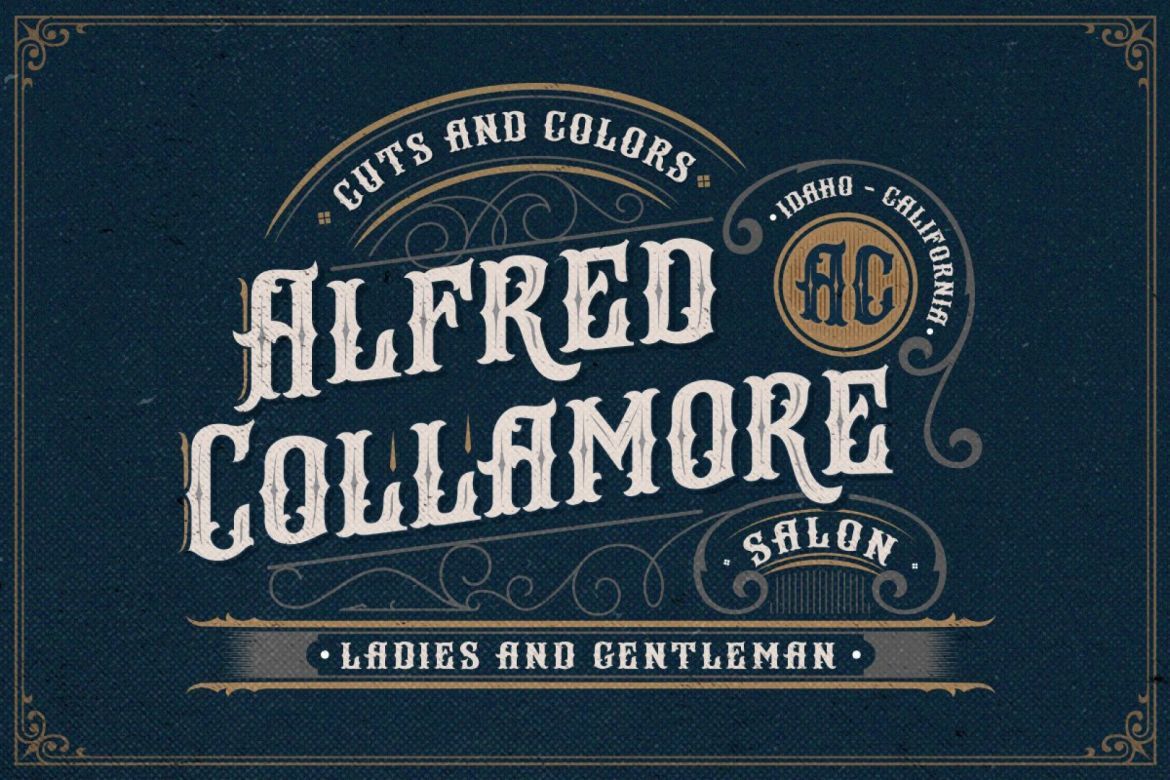 Arlington Layered Font & Ornaments alternate