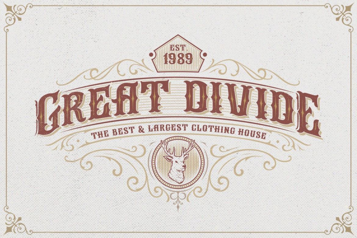 Arlington Layered Font & Ornaments - view 5