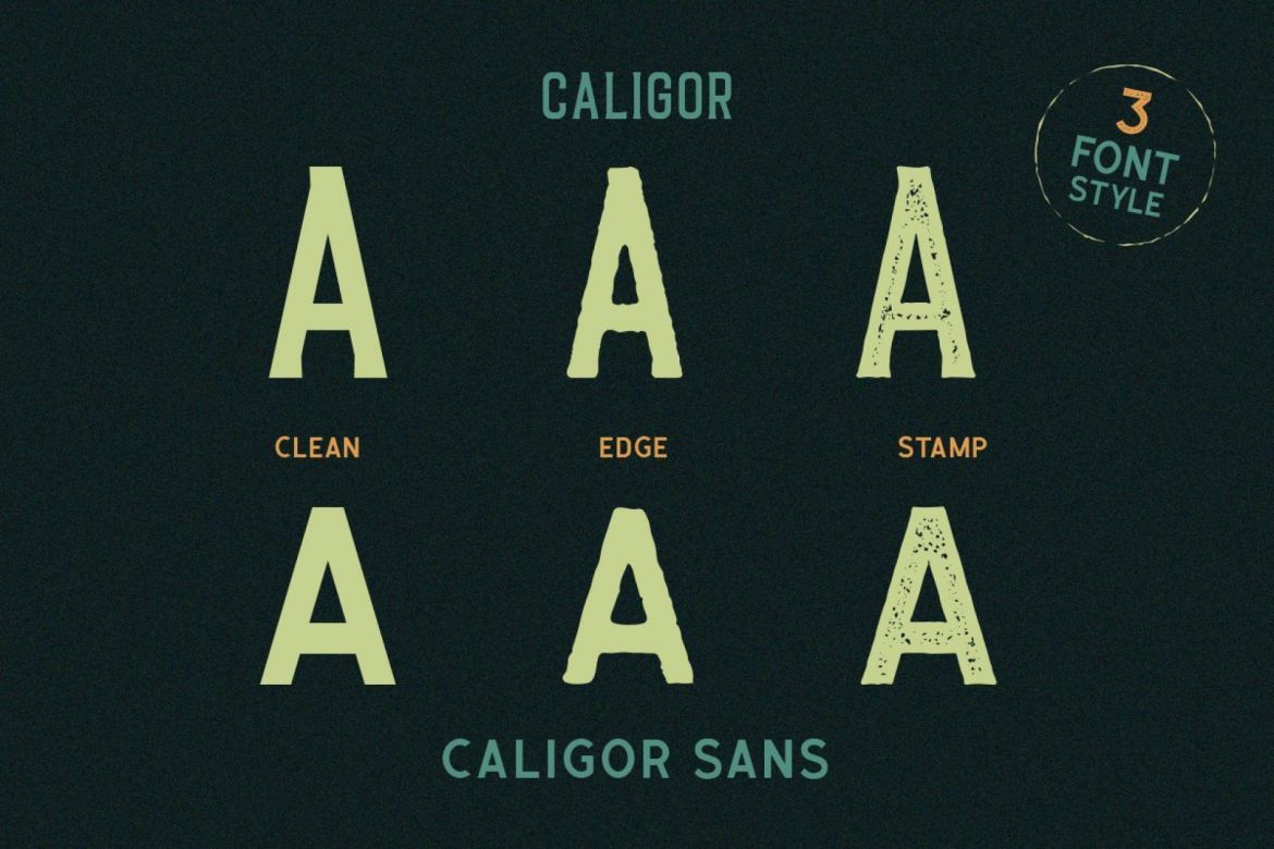 CALIGOR - Display Typeface - view 4