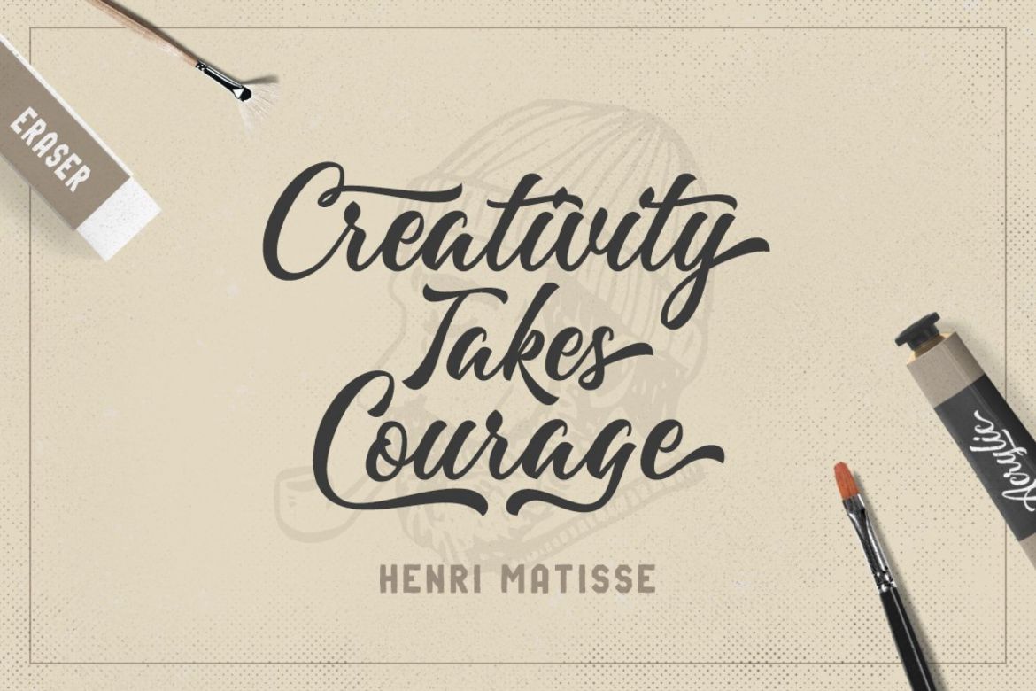 Majestika - Clean Brush Script alternate