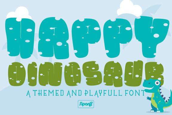 Happy Dinosaur - Free Font