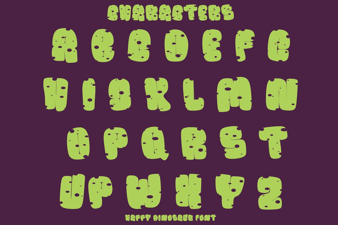 Happy Dinosaur - Free Font - view 3