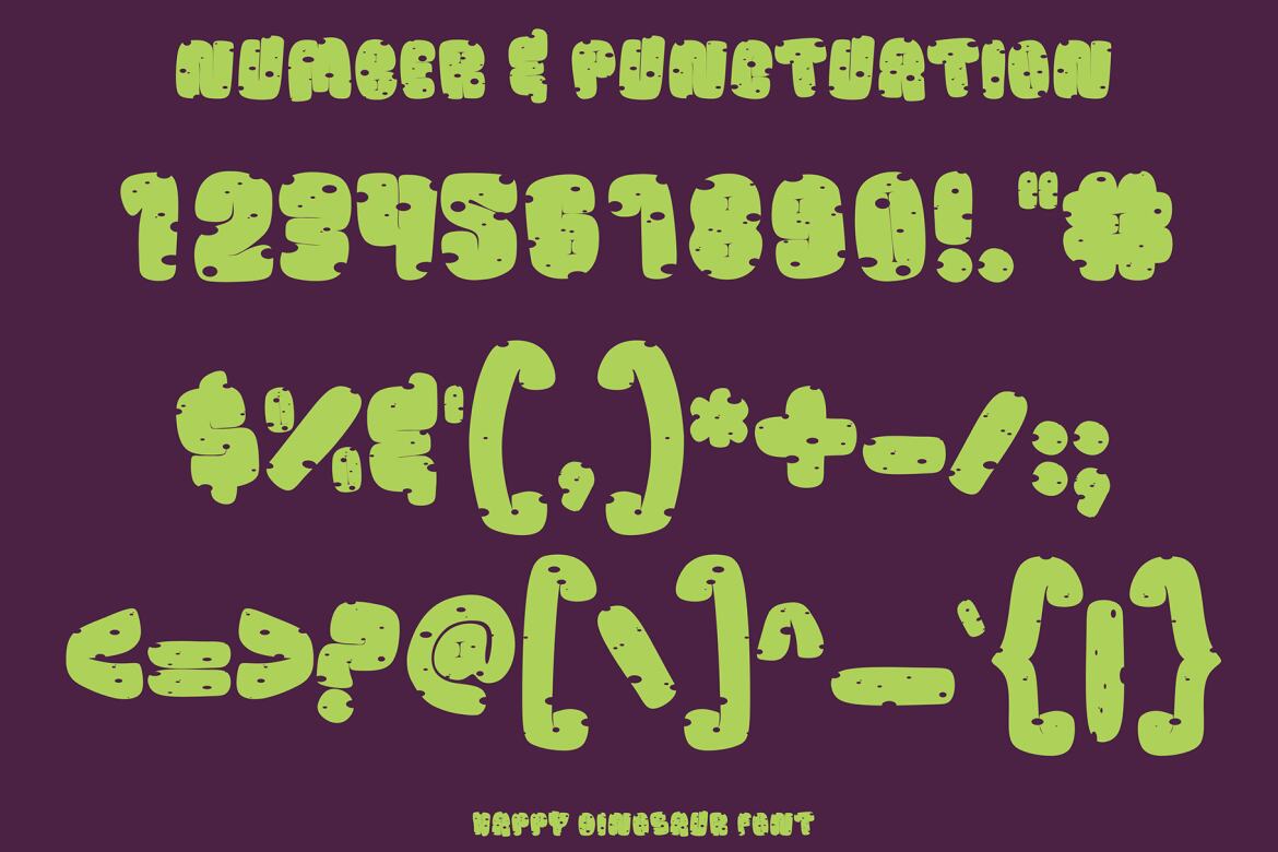 Happy Dinosaur - Free Font - view 4