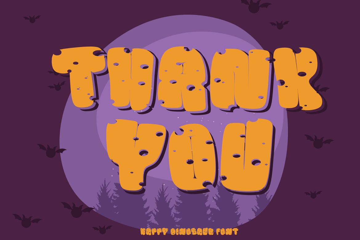 Happy Dinosaur - Free Font - view 5