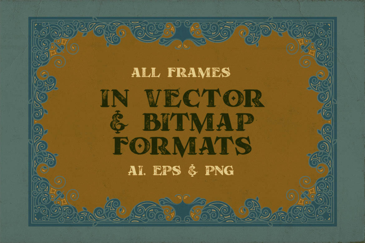 4 Linear Decorative - Free Frames - view 4