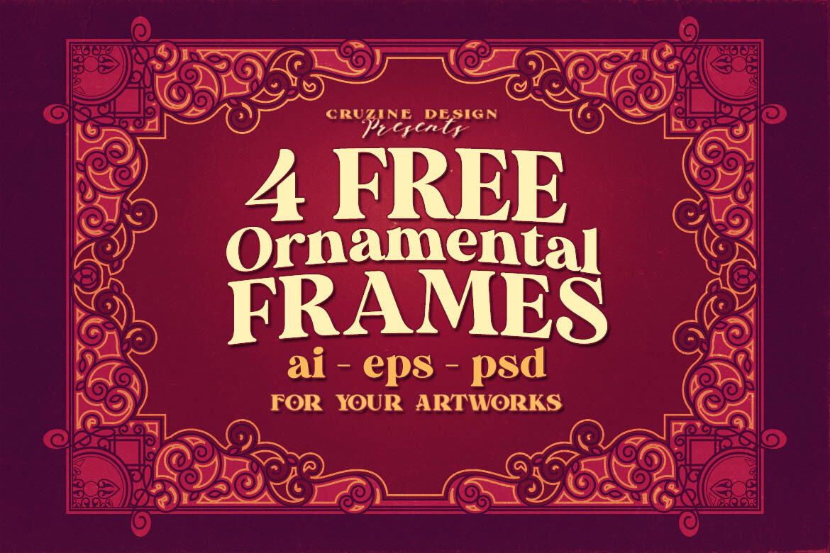 4 Linear Decorative - Free Frames alternate