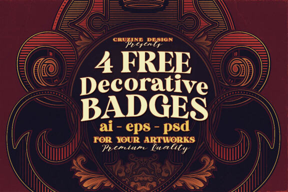 4 Decorative - Free Frames or Badges