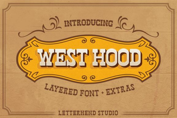 West Hood Layered Font