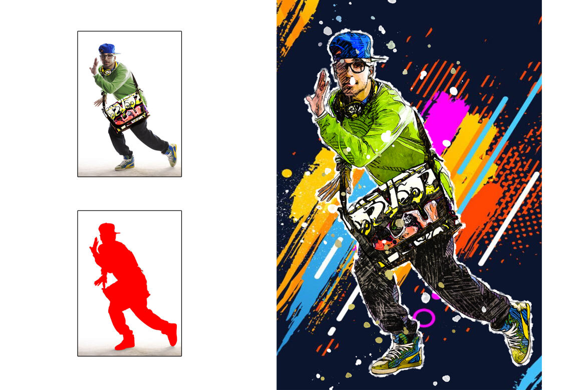 Free Color Vector Photoshop Action - view 6