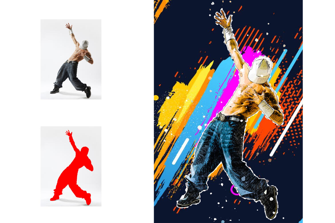 Free Color Vector Photoshop Action - view 7