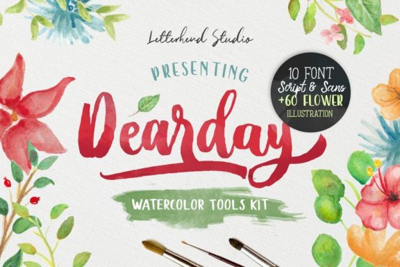 DearDay Watercolor Toolbox - view 1
