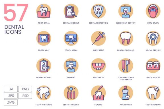 57 Dental Icons | Butterscotch