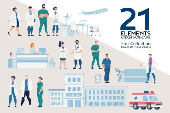 Health Staff and Objects Collection