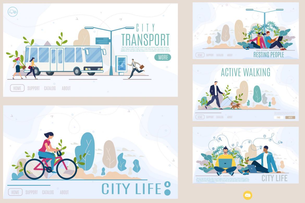 Business Meeting Vector Scenes - view 3