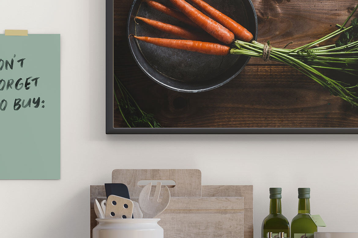 Kitchen Scene & Frame - Free Mockup alternate