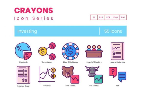 55 Investing Icons | Crayon