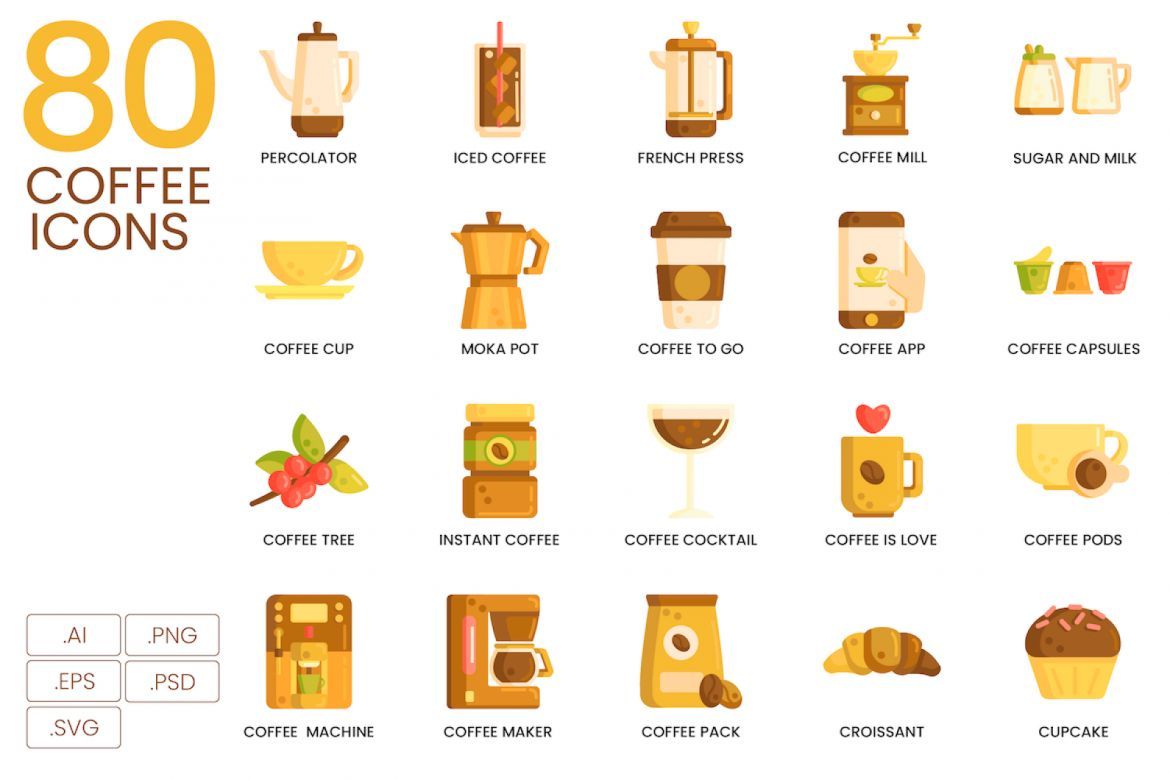 900+ Icons - Caramel Vector Bundle alternate