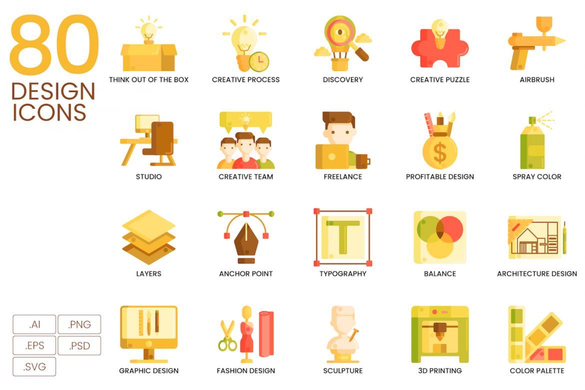 900+ Icons - Caramel Vector Bundle - view 5