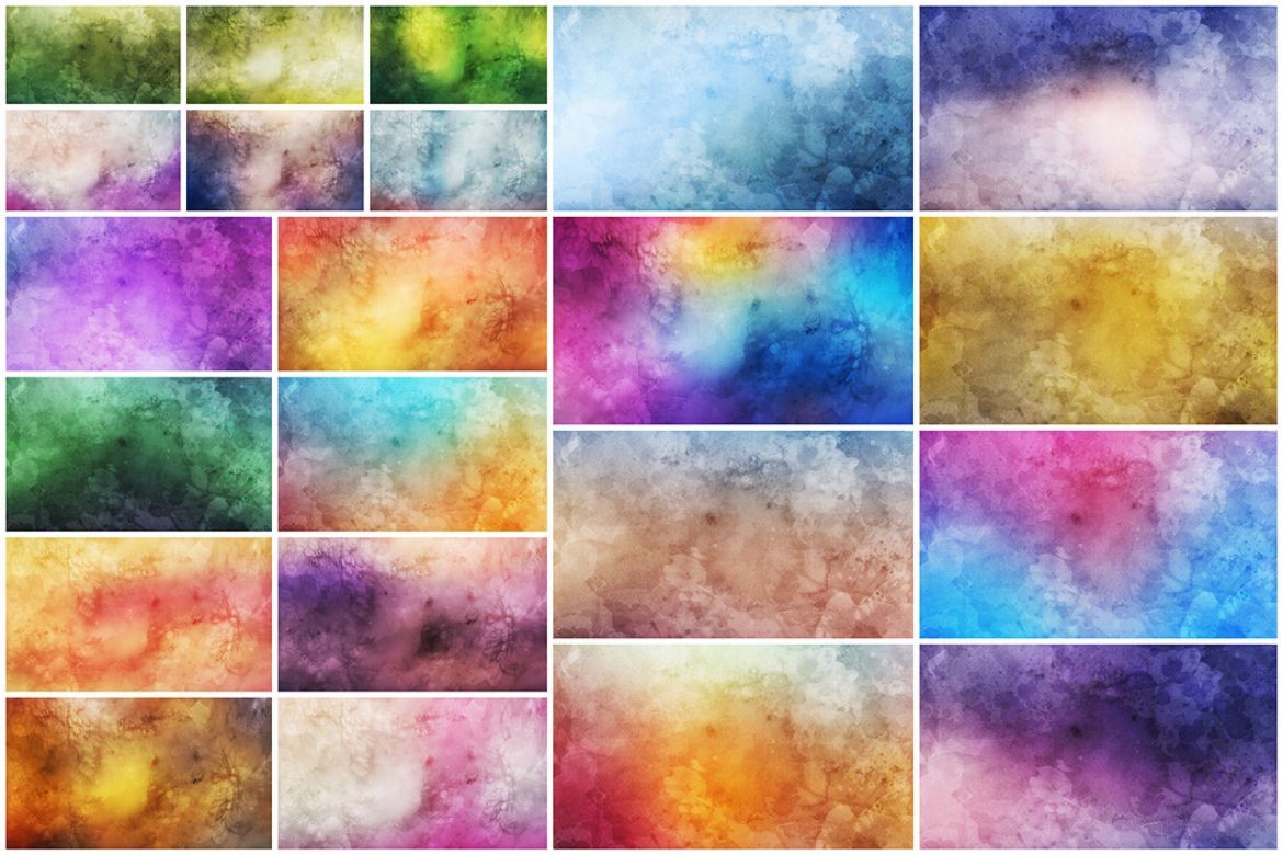 52 Watercolor Backgrounds - view 4
