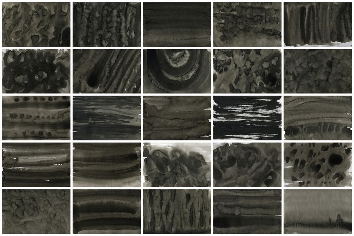 Black Ink Backgrounds 1 - view 3