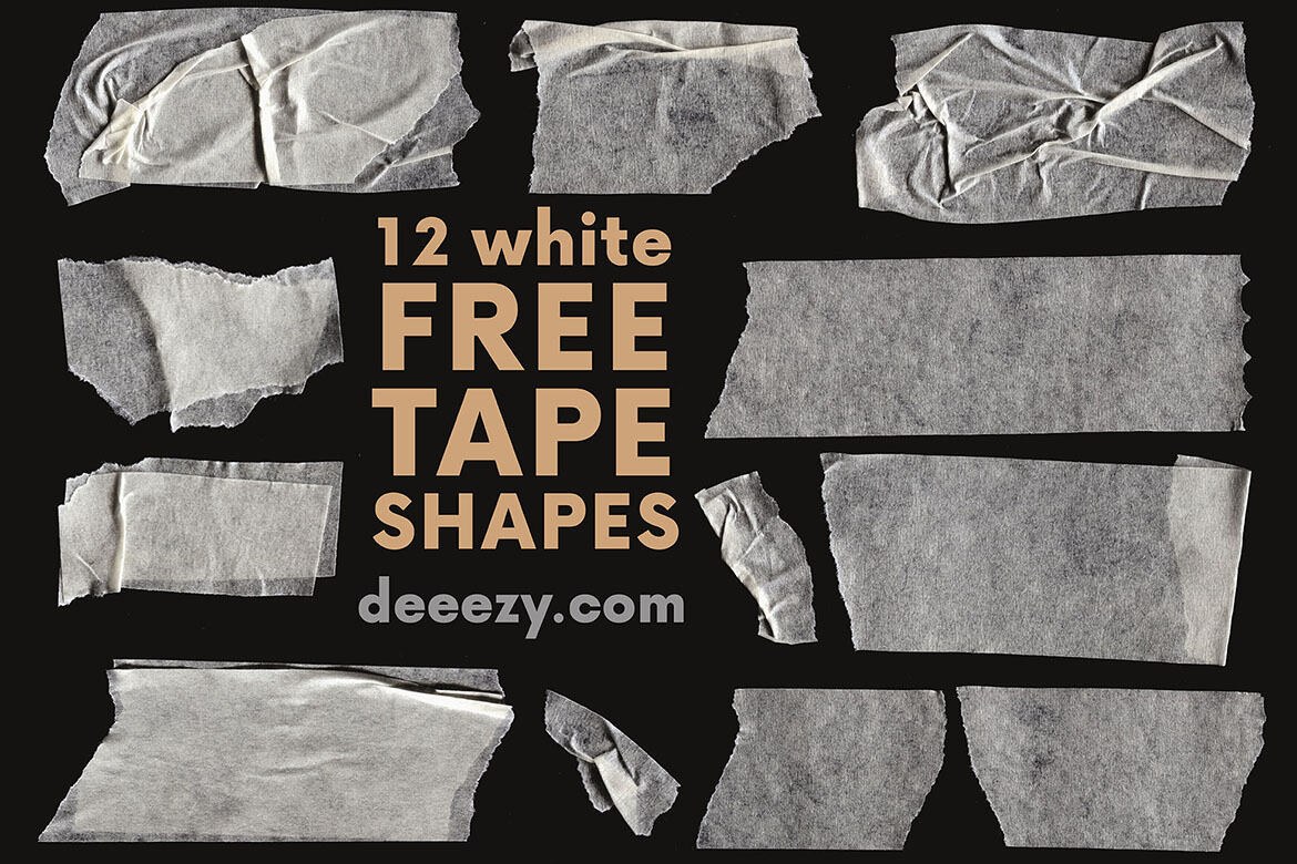 26 FREE Tape PNG Shapes 2 - view 2