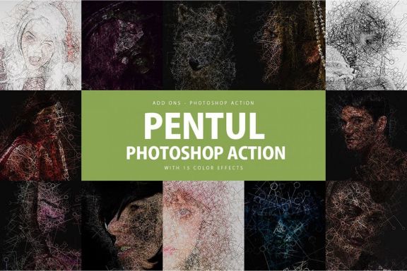 Pentul Photoshop Action