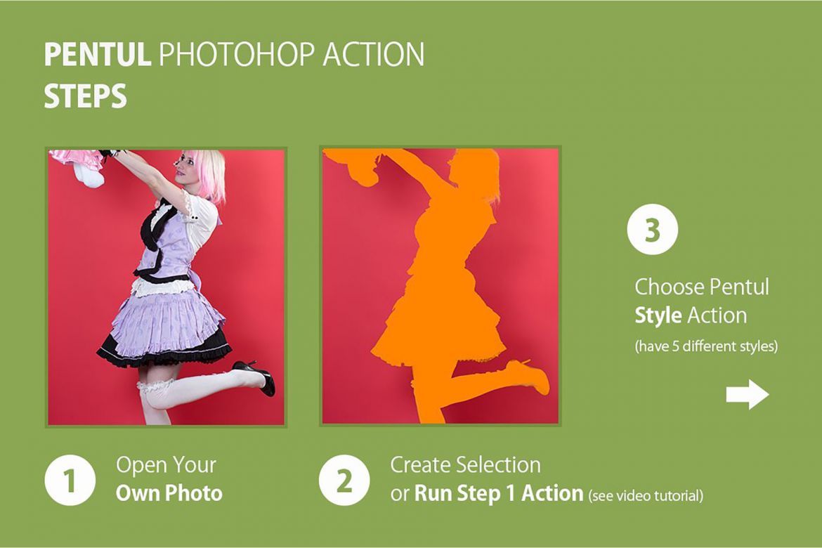 Pentul Photoshop Action alternate