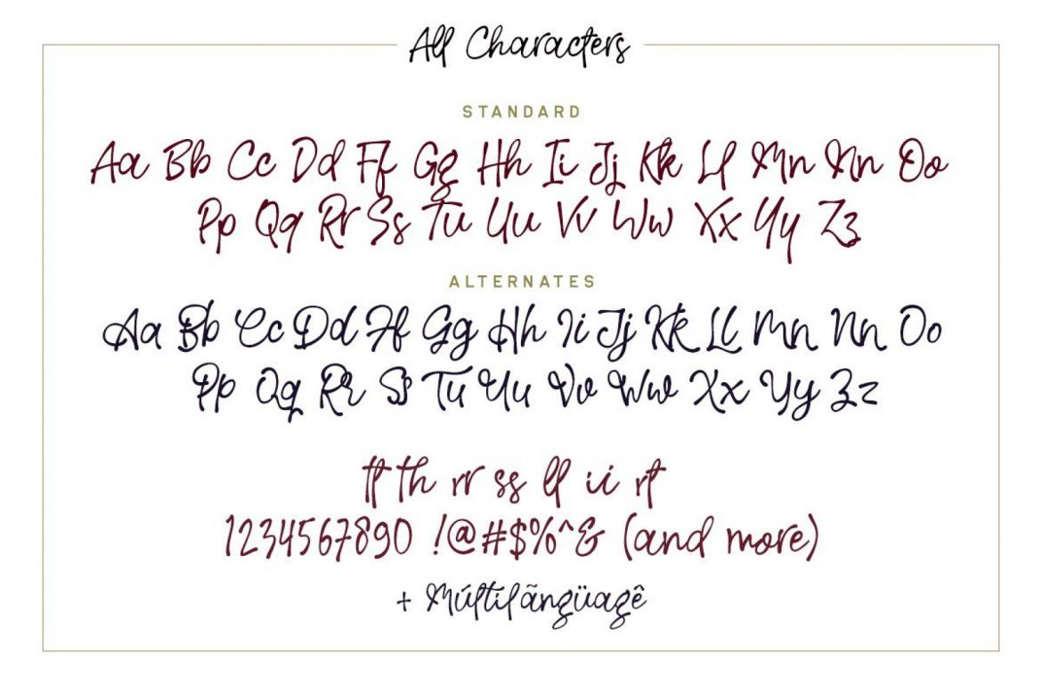 Rose Colored Script - view 9