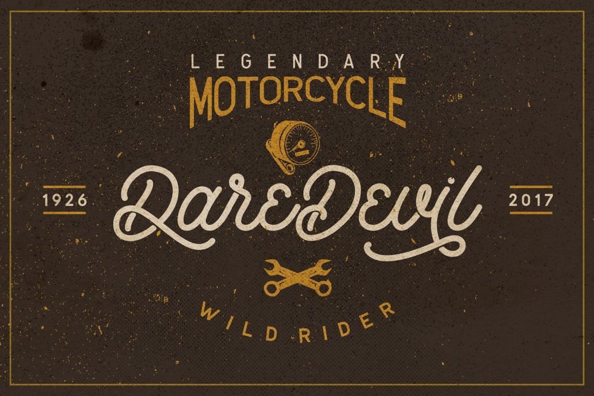 Retrology - a retro monoline script - view 6