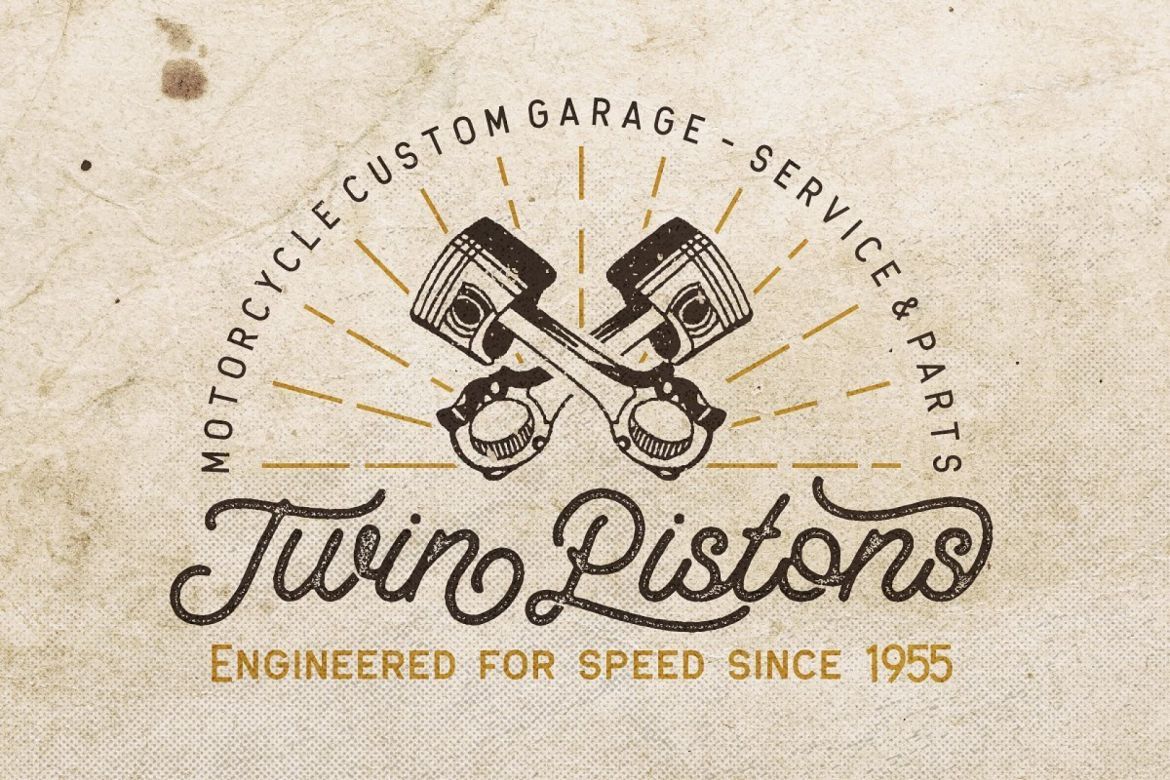 Retrology - a retro monoline script - view 7