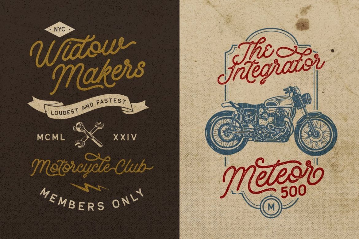 Retrology - a retro monoline script - view 9