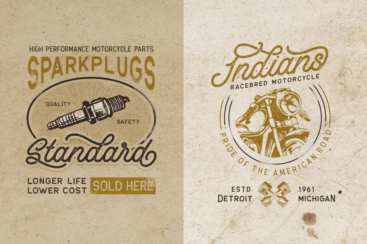 Retrology - a retro monoline script - view 10