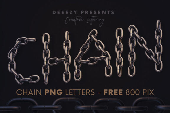 Chain - Free 3D Lettering