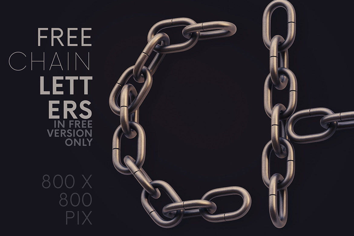 Chain - Free 3D Lettering alternate