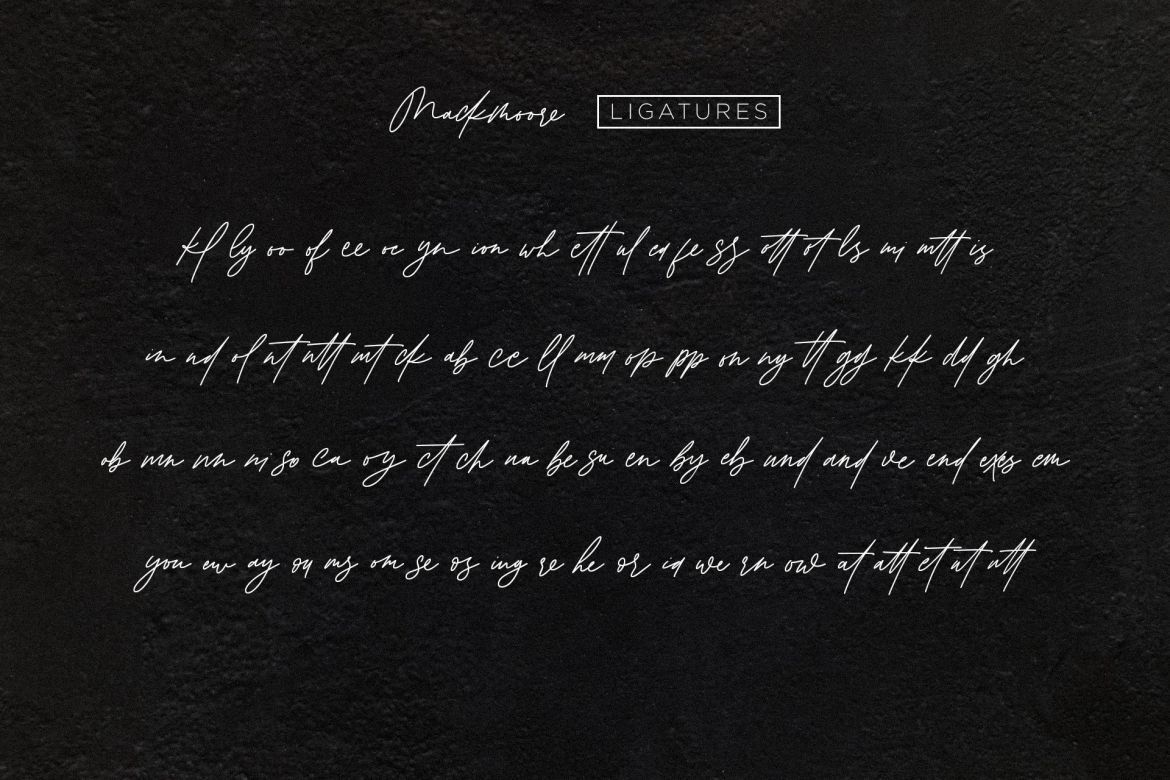 Mackmoore Signature Font - view 9