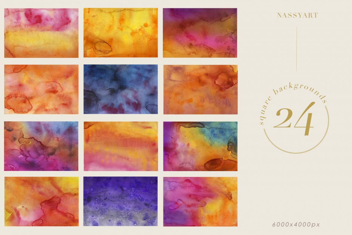 Luminoso Watercolor Textures - view 5